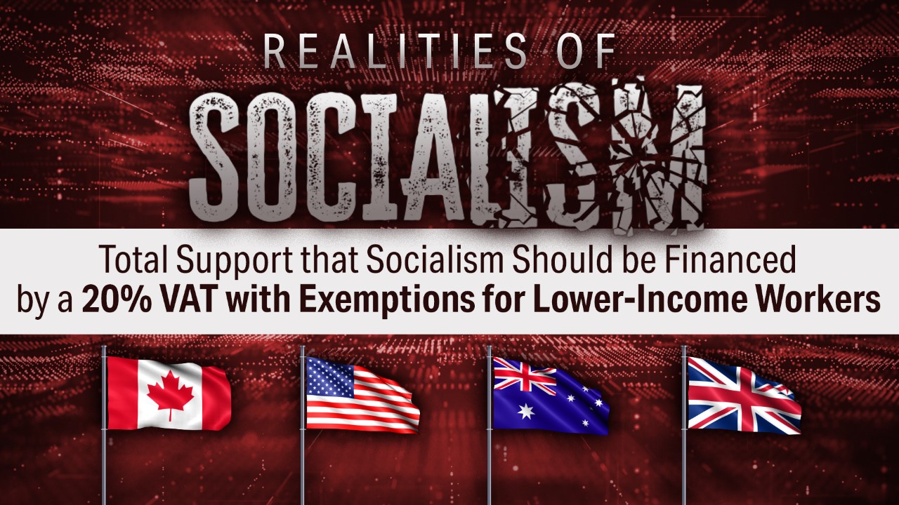 Socialism Should be Financed by a 20% VAT with Exemptions